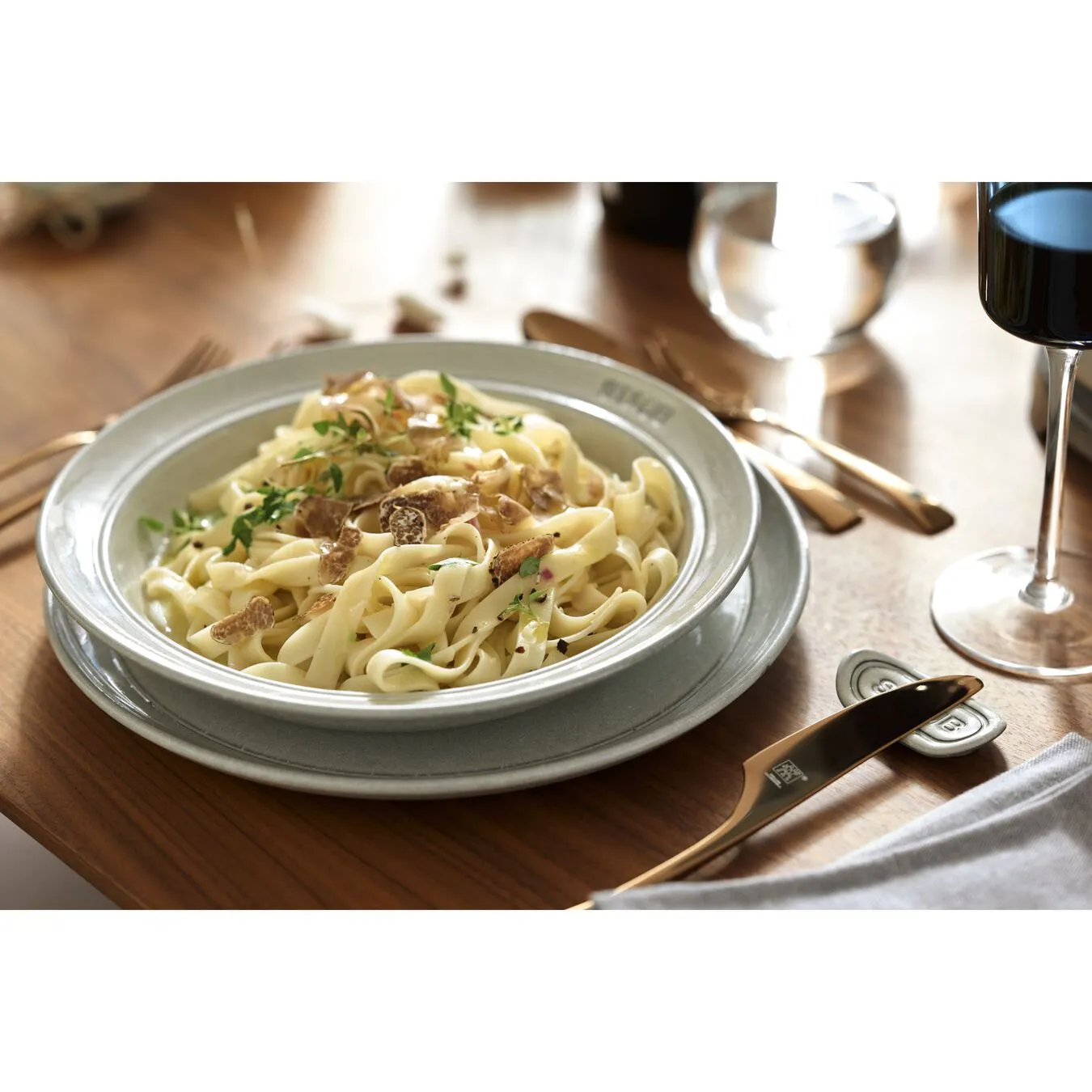 Staub Tallerken 24 Cm, Keramisk, White Truffle - Billede 2