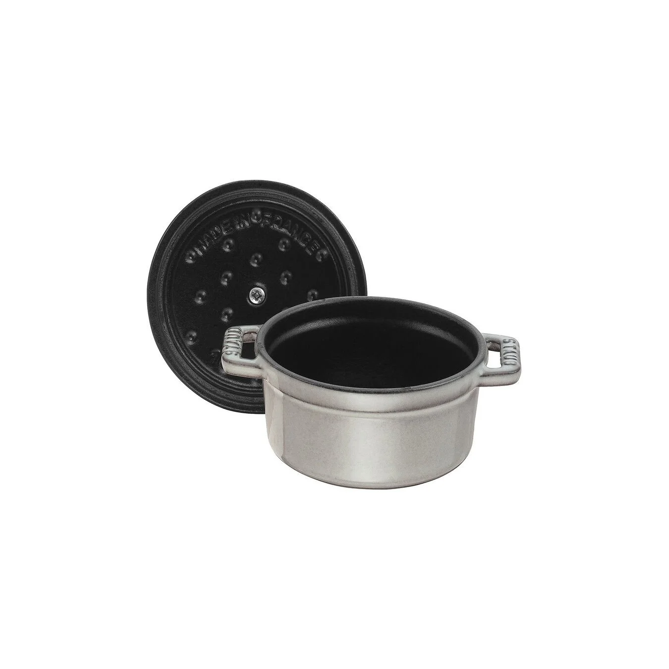 Staub Cocotte 12 Cm, Rund, Grafitgrå, Støbejern - Billede 2