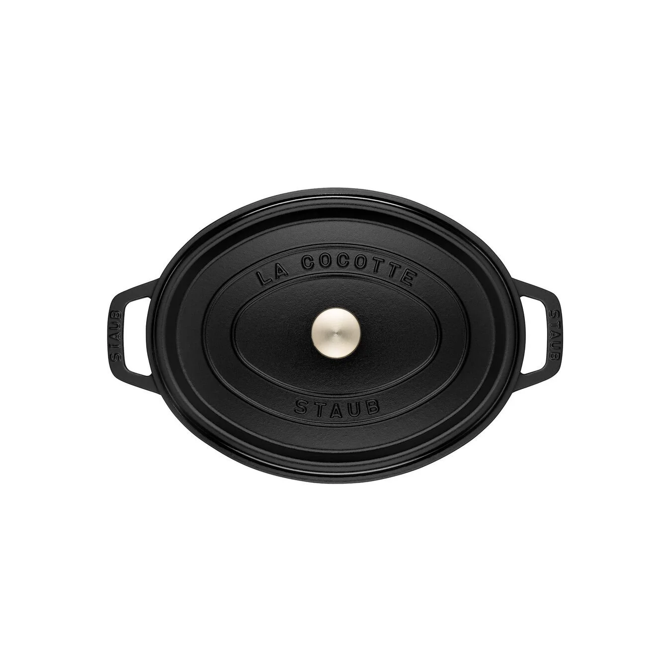 Staub Cocotte 33 Cm, Oval, Sort, Støbejern - Billede 4