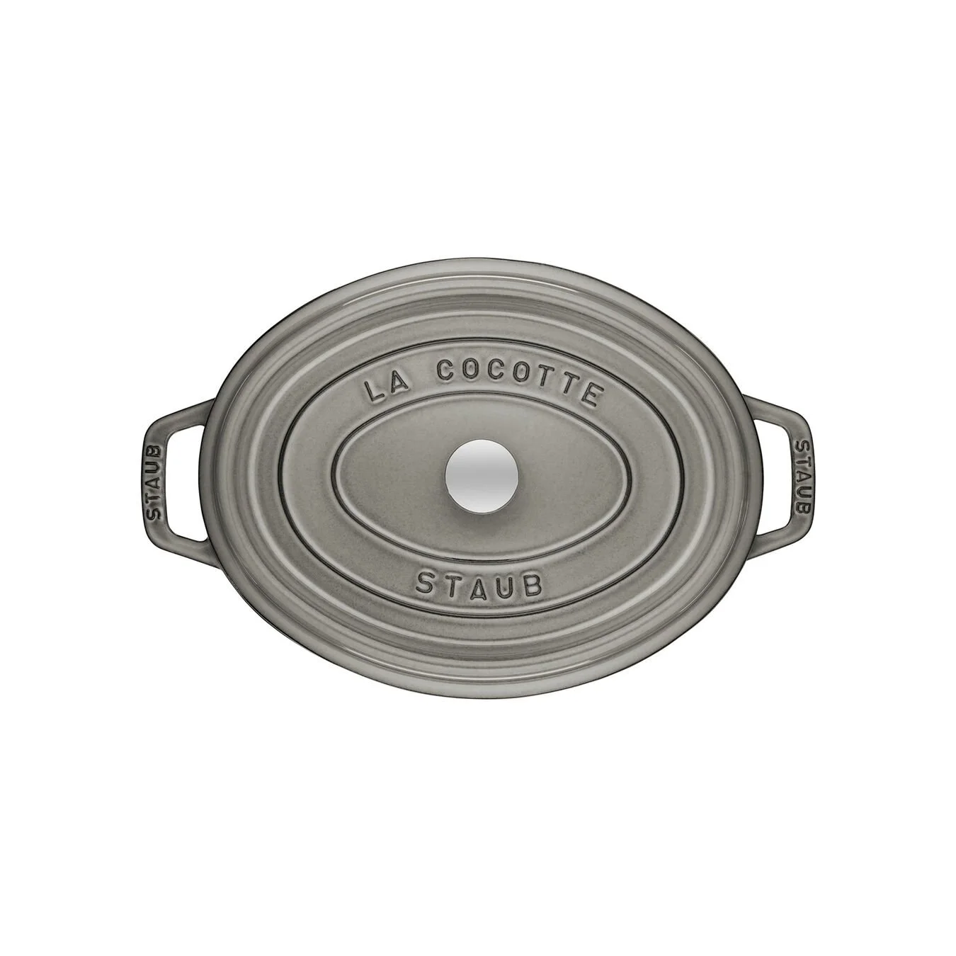 Staub Cocotte 37 Cm, Oval, Grafitgrå, Støbejern - Billede 3