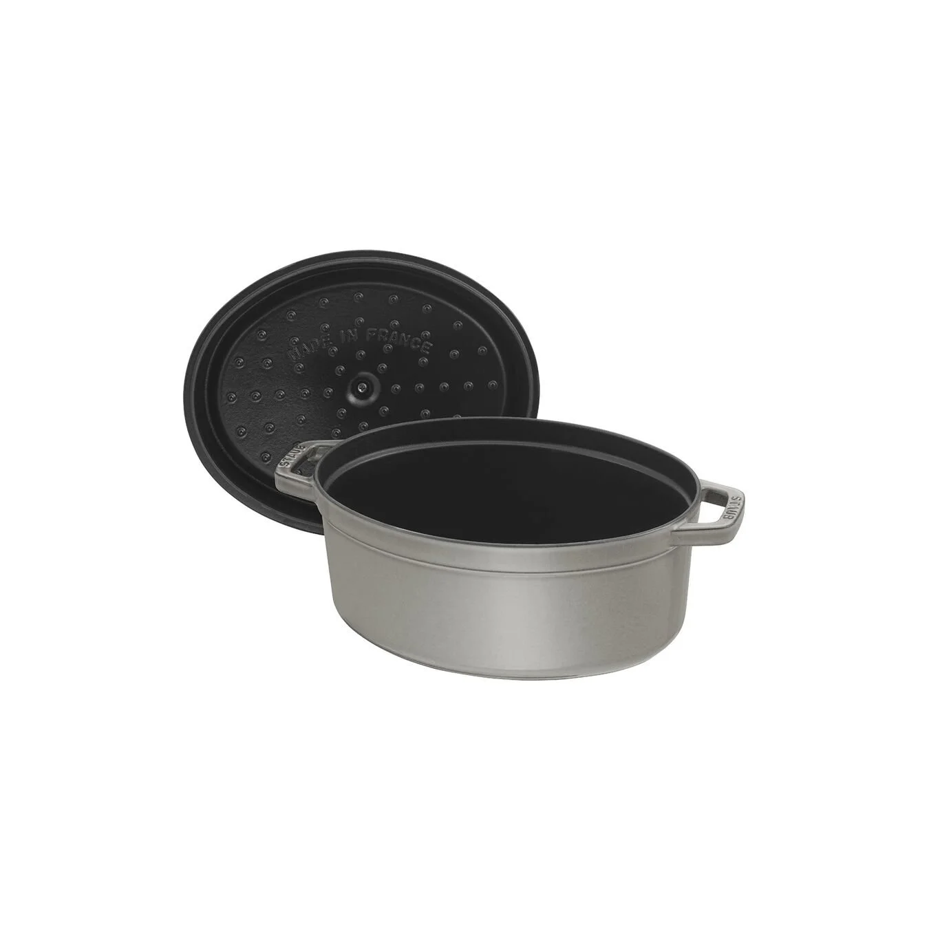 Staub Cocotte 37 Cm, Oval, Grafitgrå, Støbejern - Billede 2