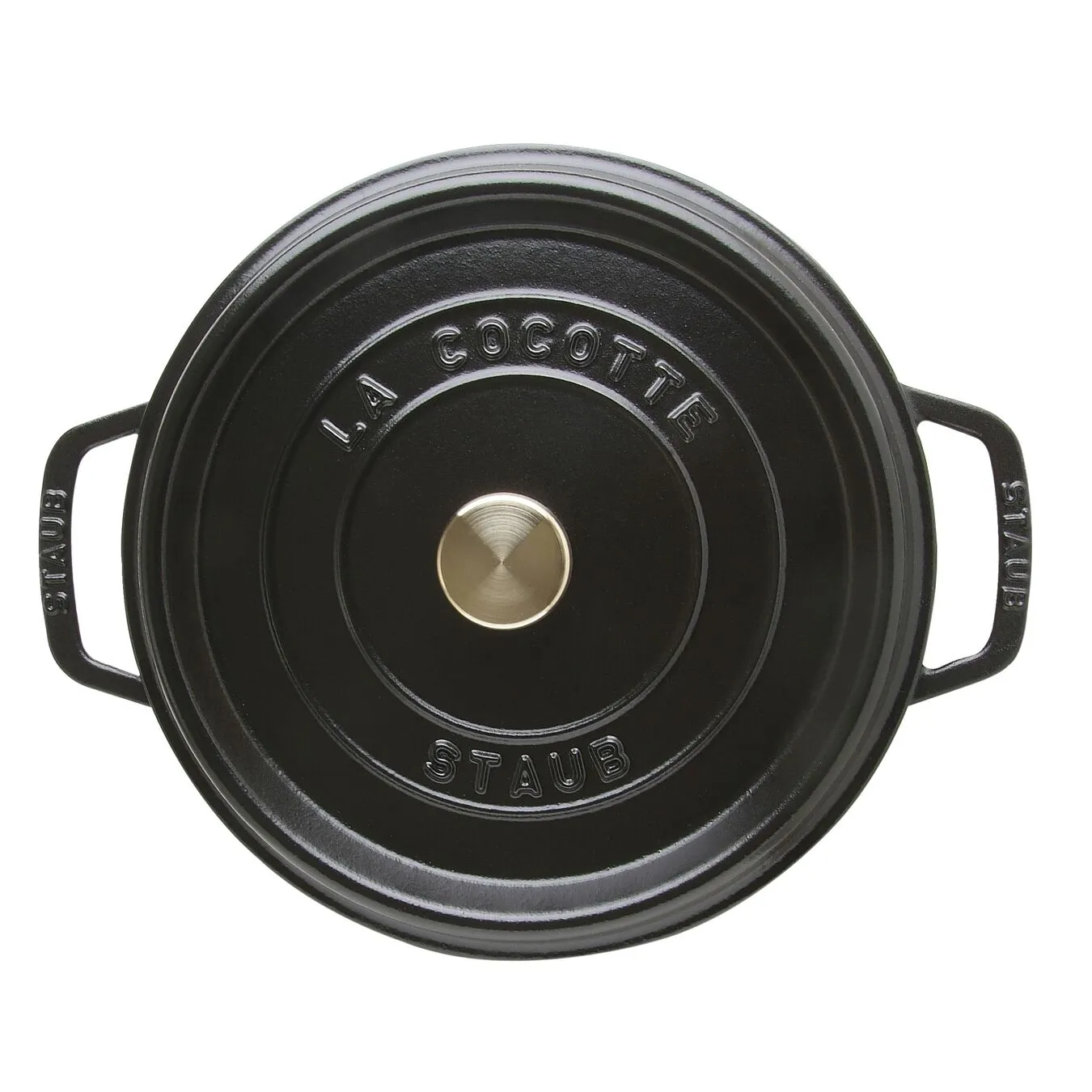 Staub Cocotte 24 Cm, Rund, Sort, Støbejern - Billede 4