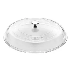 Staub Låg Hvælvet 30 Cm, Glas
