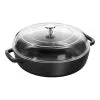 Staub Sautepande Med Glaslåg 28 Cm, Støbejern