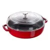 Staub Sautepande Med Glaslåg 26 Cm, Støbejern