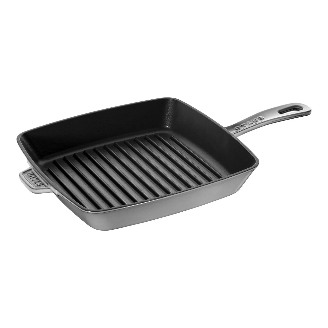 Staub Amerikansk Grill 26 Cm, Støbejern, Grafitgrå
