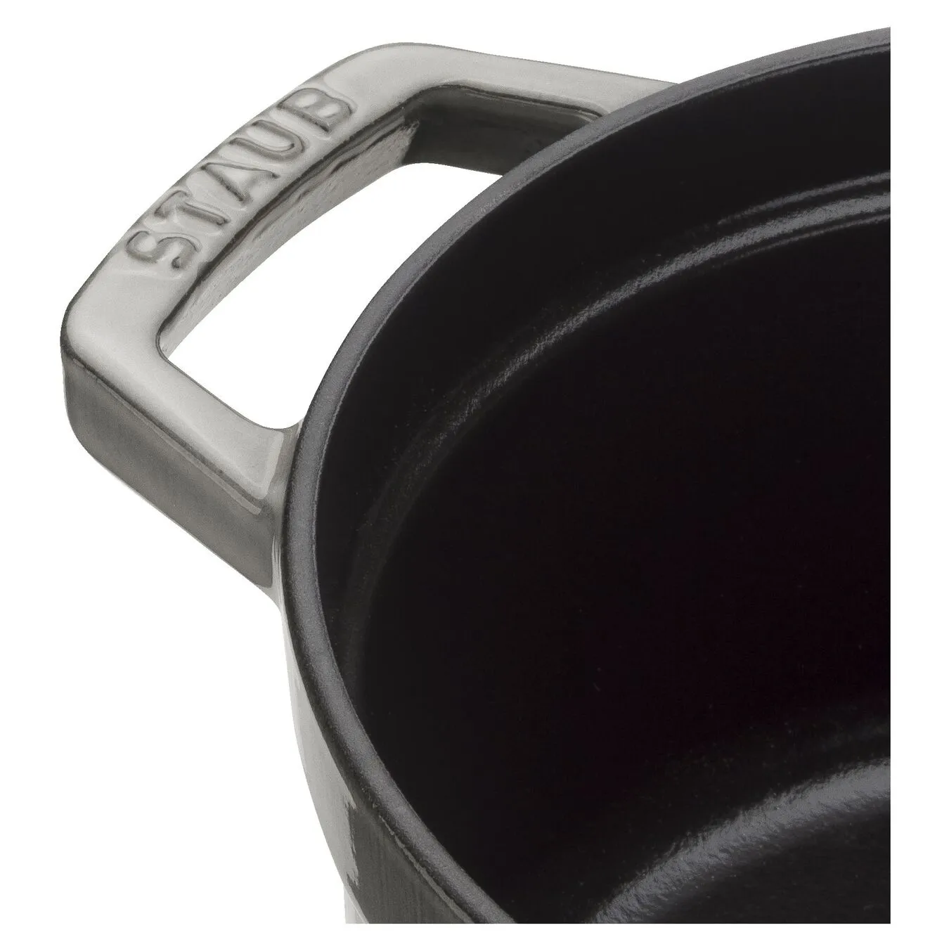 Staub Cocotte 34 Cm, Rund, Grafitgrå, Støbejern - Billede 4