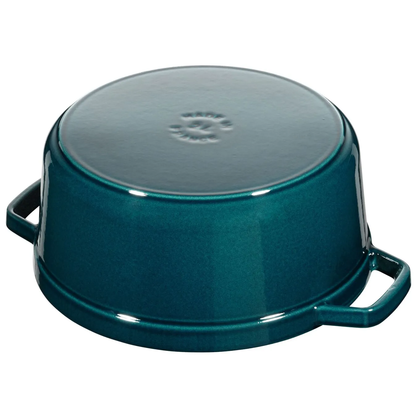 Staub Cocotte 24 Cm, Rund, La-Mer-Turkis-Blågrøn, Støbejern - Billede 3