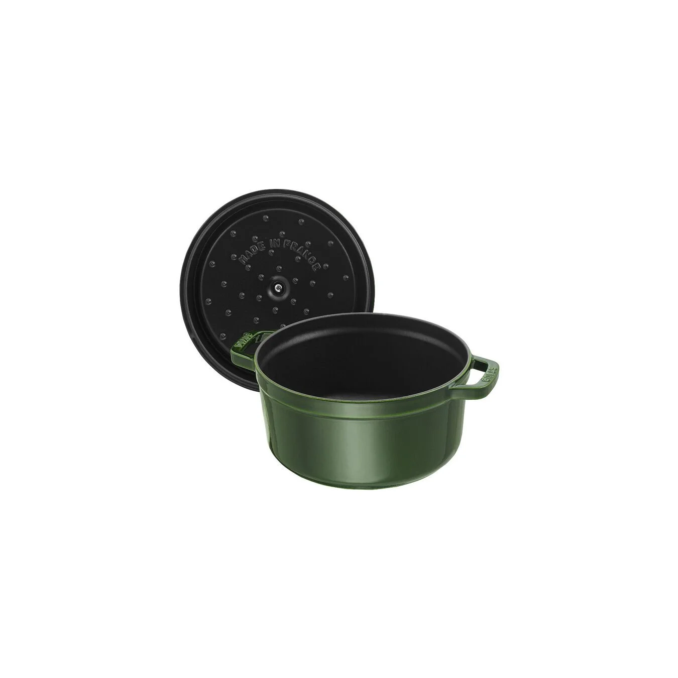Staub Cocotte 26 Cm, Rund, Basilikum-Grøn, Støbejern - Billede 2