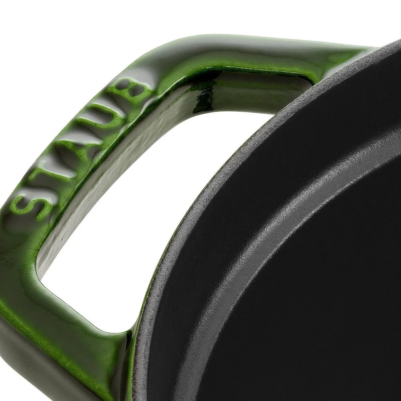 Staub Cocotte 31 Cm, Oval, Basilikum-Grøn, Støbejern - Billede 2