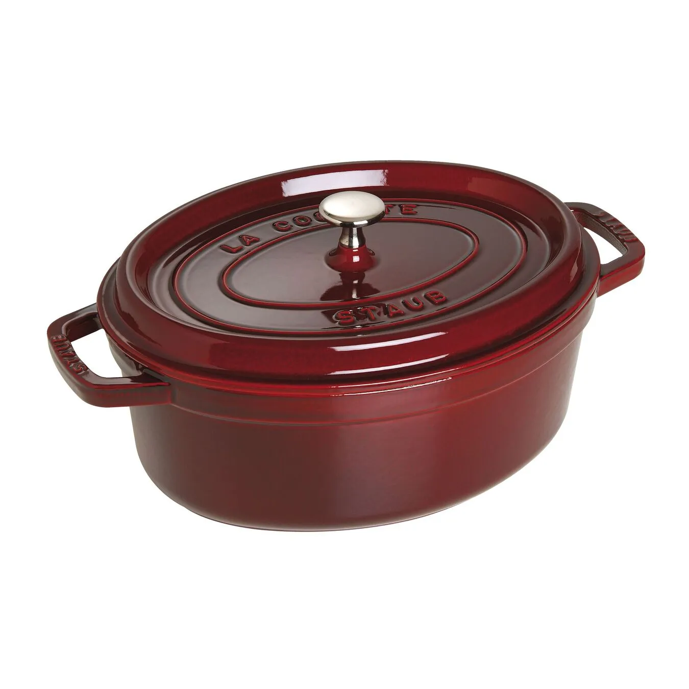 Staub Cocotte 31 Cm, Oval, Grenadine, Støbejern - Billede 2