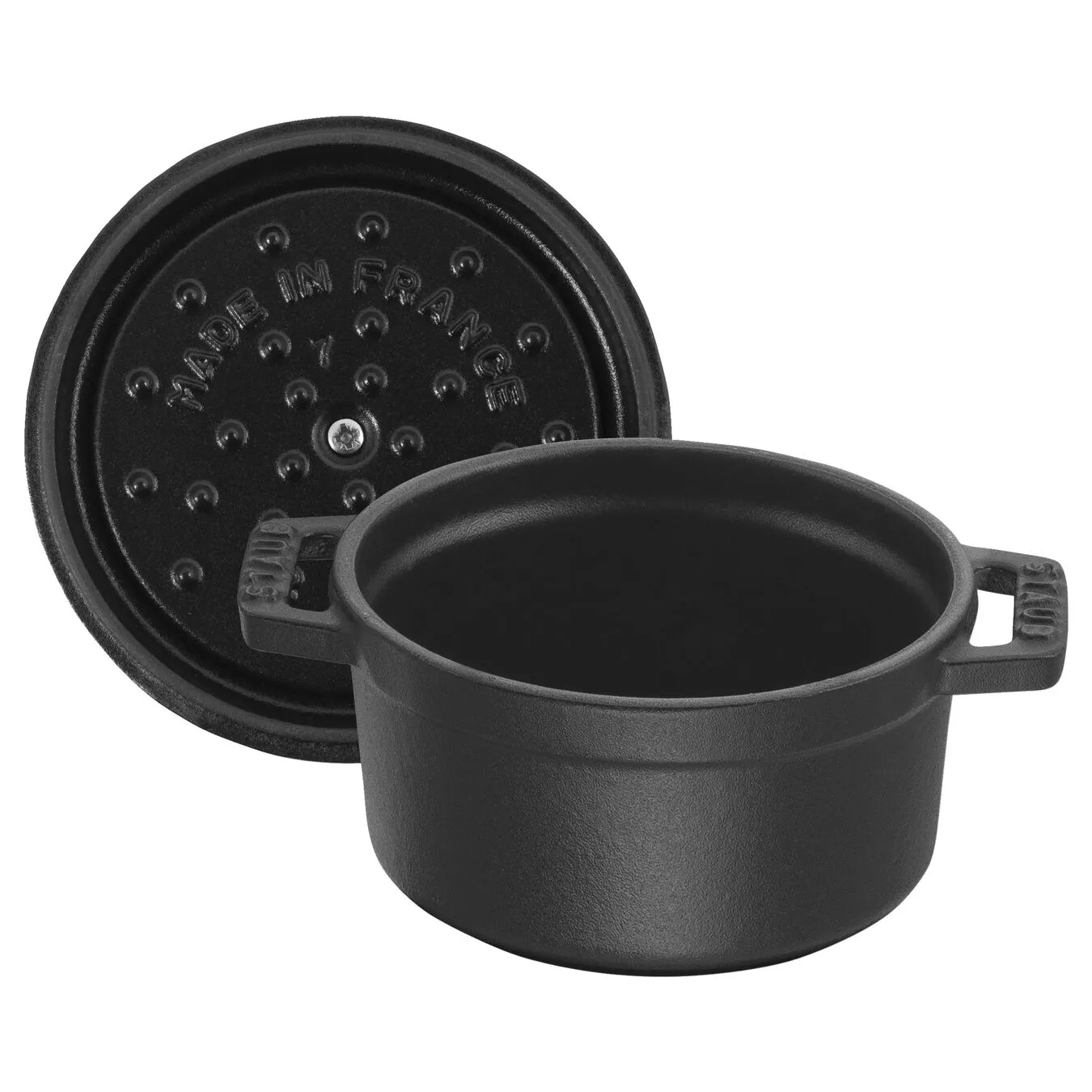 Staub Cocotte 12 Cm, Rund, Sort, Støbejern - Billede 5