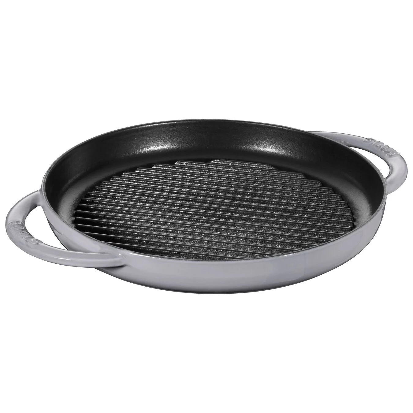 Staub Pure Grill 26 Cm, Rund, Grafitgrå, Støbejern - Billede 3
