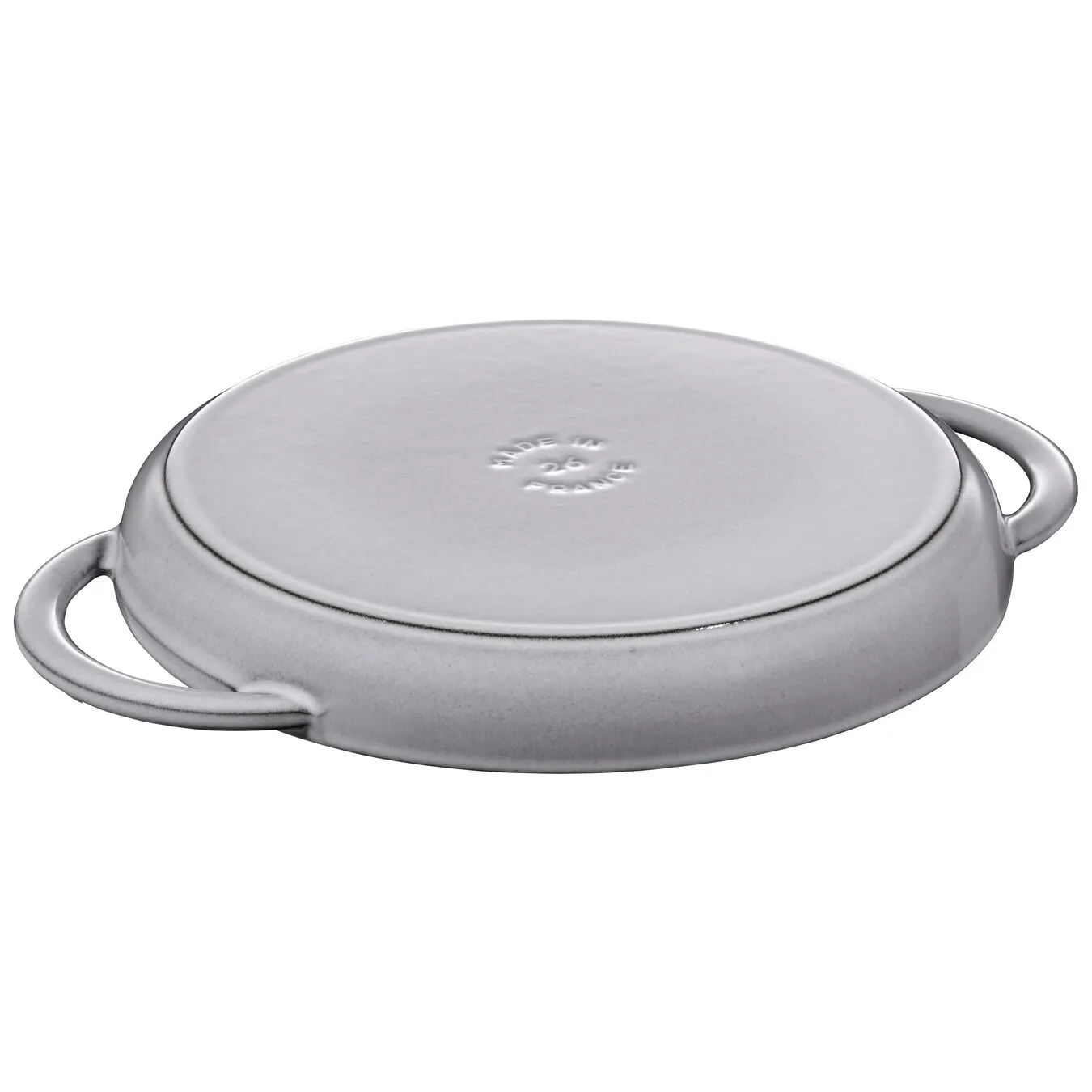 Staub Pure Grill 26 Cm, Rund, Grafitgrå, Støbejern - Billede 2