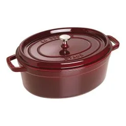 Staub Cocotte 33 Cm, Oval, Grenadine, Støbejern
