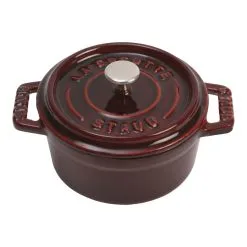 Staub Mini Cocotte 10 Cm, Rund, Grenadine, Støbejern