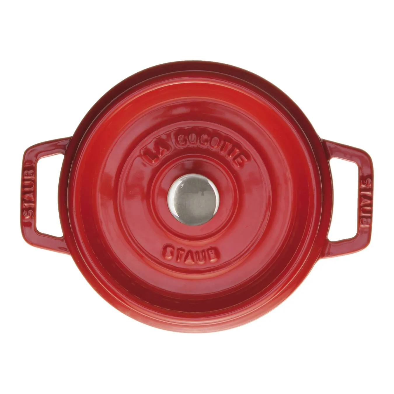 Staub Cocotte 18 Cm, Rund, Kirsebærrød, Støbejern