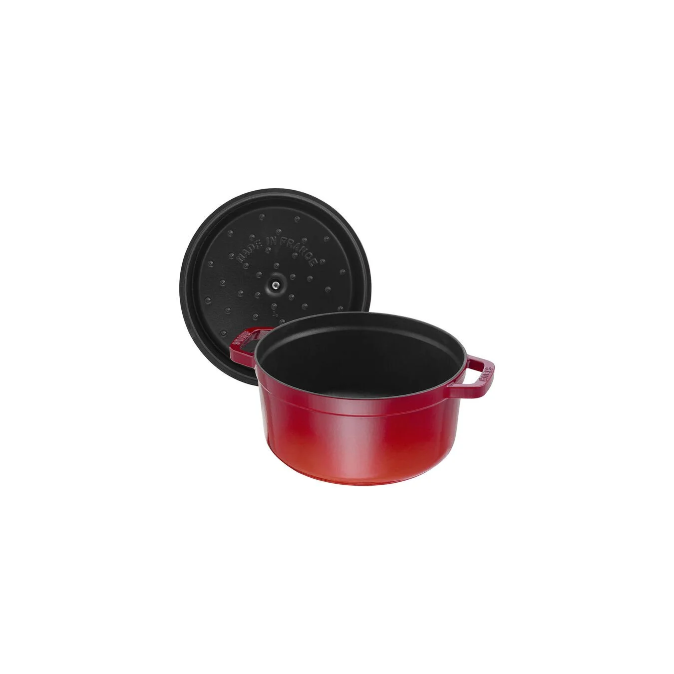 Staub Cocotte 18 Cm, Rund, Kirsebærrød, Støbejern - Billede 6