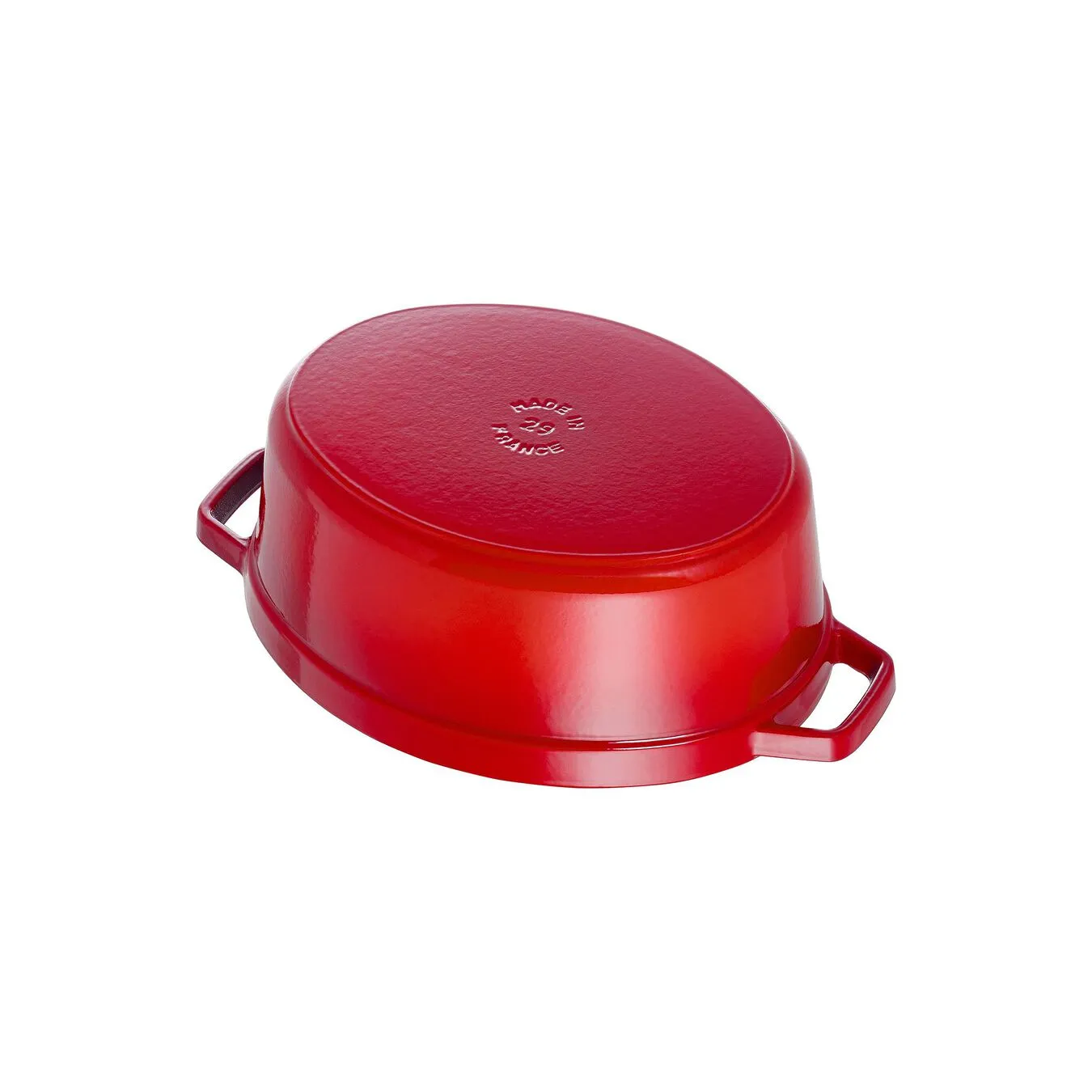 Staub Cocotte 29 Cm, Oval, Kirsebærrød, Støbejern - Billede 2
