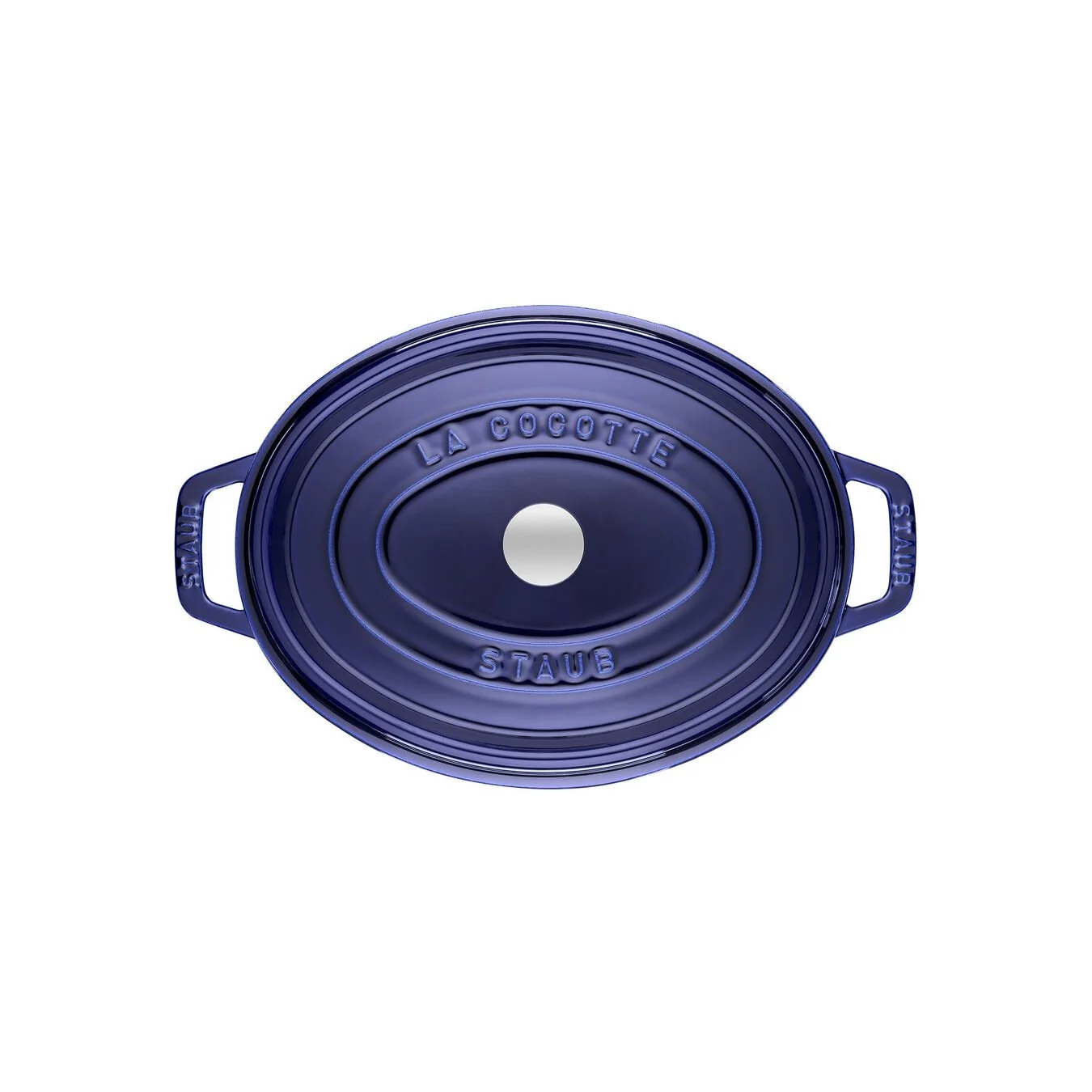 Staub Cocotte 33 Cm, Oval, Mørk-Blå, Støbejern - Billede 2