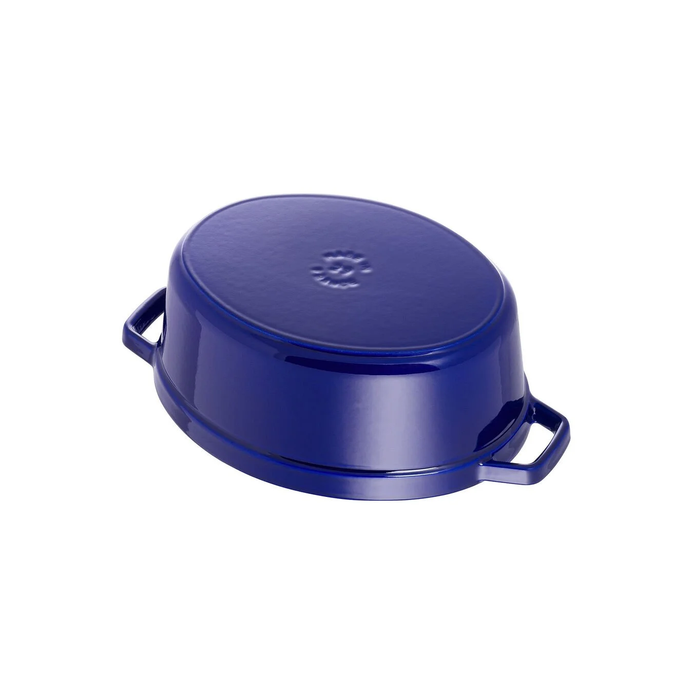 Staub Cocotte 29 Cm, Oval, Mørk-Blå, Støbejern - Billede 4