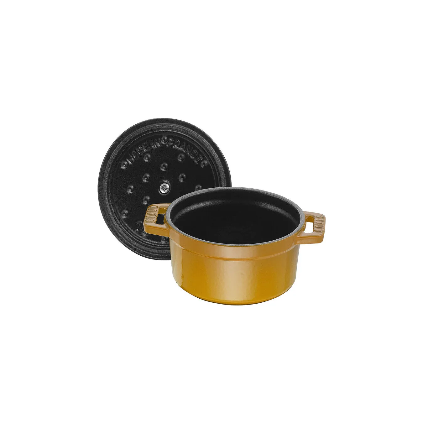 Staub Mini Cocotte 10 Cm, Rund, Sennep, Støbejern - Billede 5