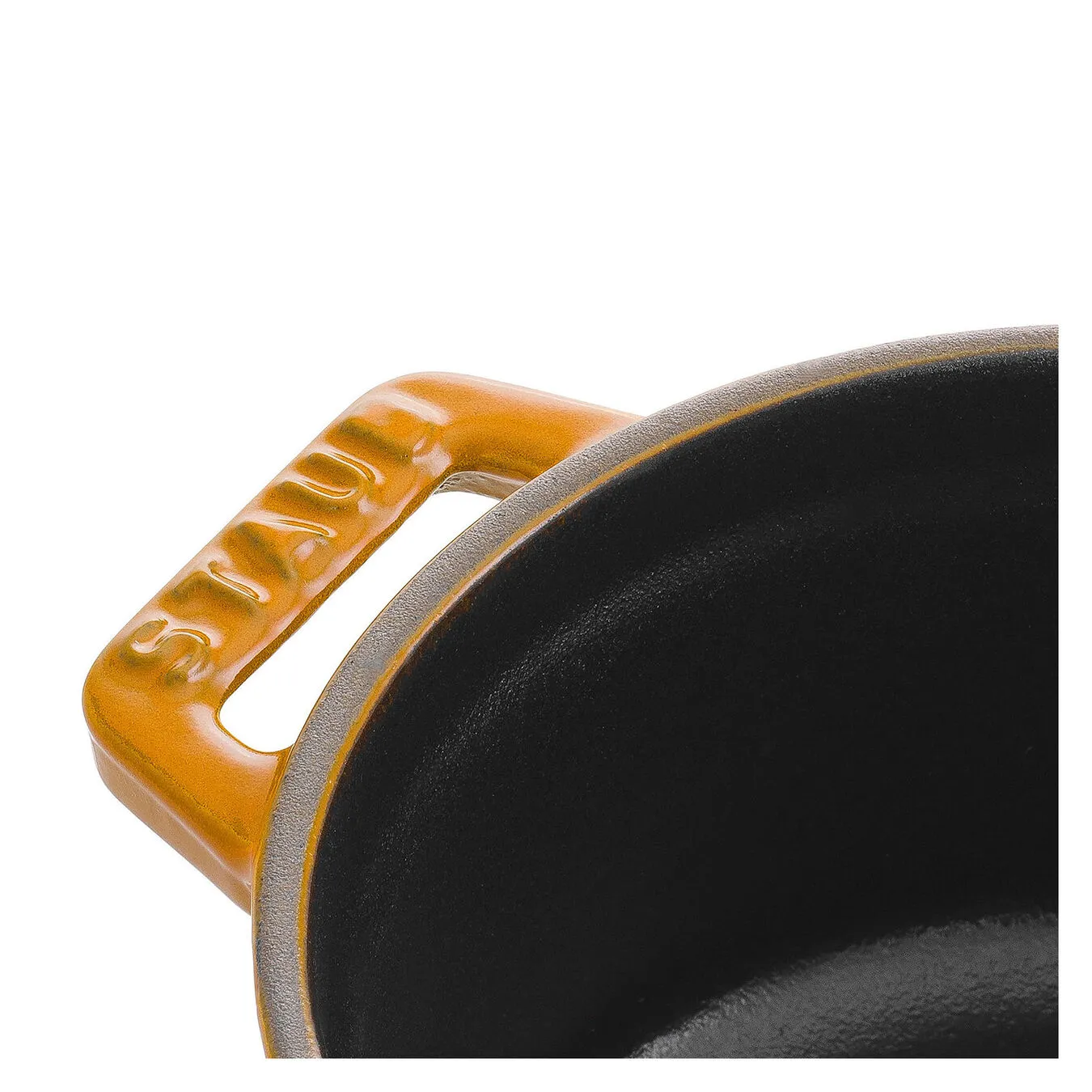 Staub Mini Cocotte 10 Cm, Rund, Sennep, Støbejern - Billede 3