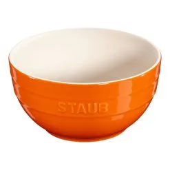 Staub Skål 17 Cm, Keramisk, Orange