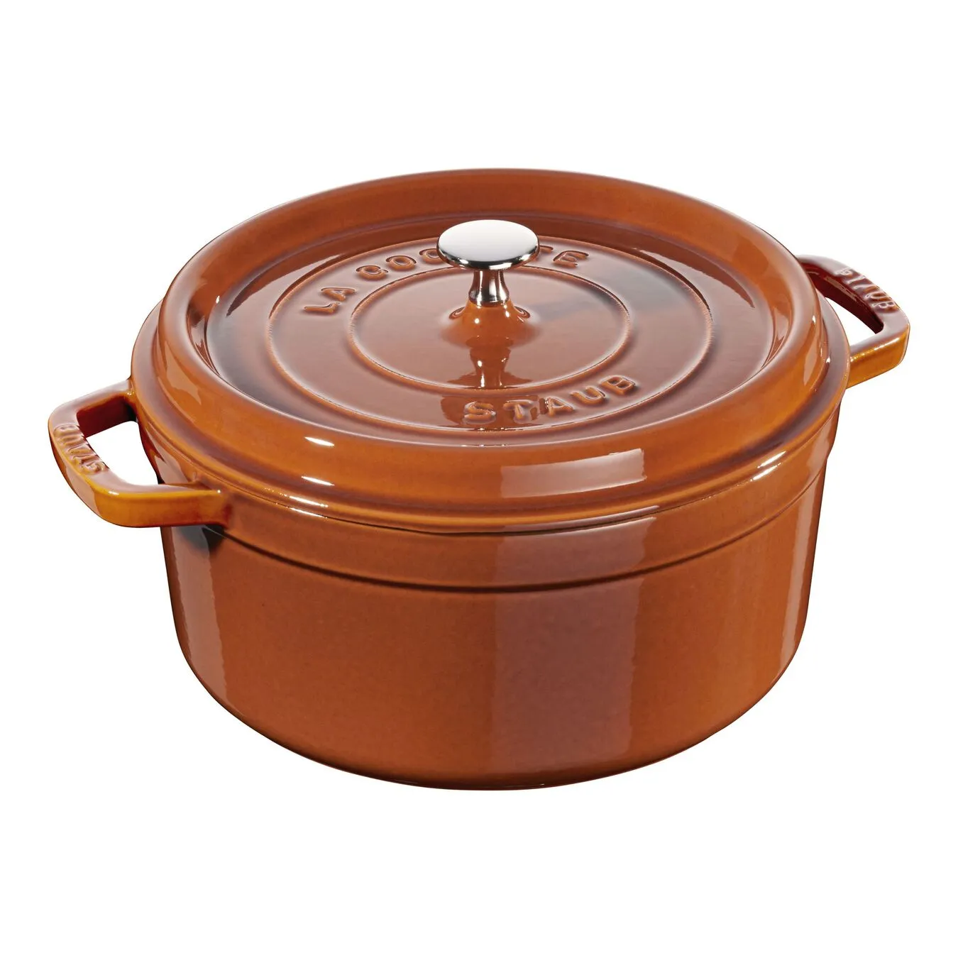 Staub Cocotte 26 Cm, Rund, Kanel, Støbejern