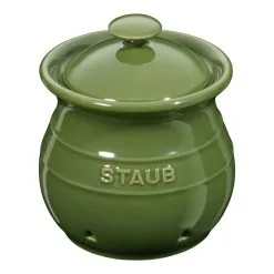 Staub Hvidløgskrukke Basilikum-Grøn