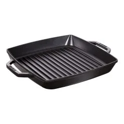 Staub Grillpande 28 X 28 Cm, Støbejern, Sort