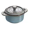 Staub Mini Cocotte 10 Cm, Rund, Antikturkis, Keramisk