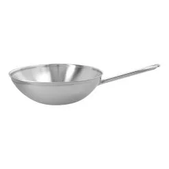Demeyere Wok Flad Bund 30 Cm, 18/10 Rustfrit Stål