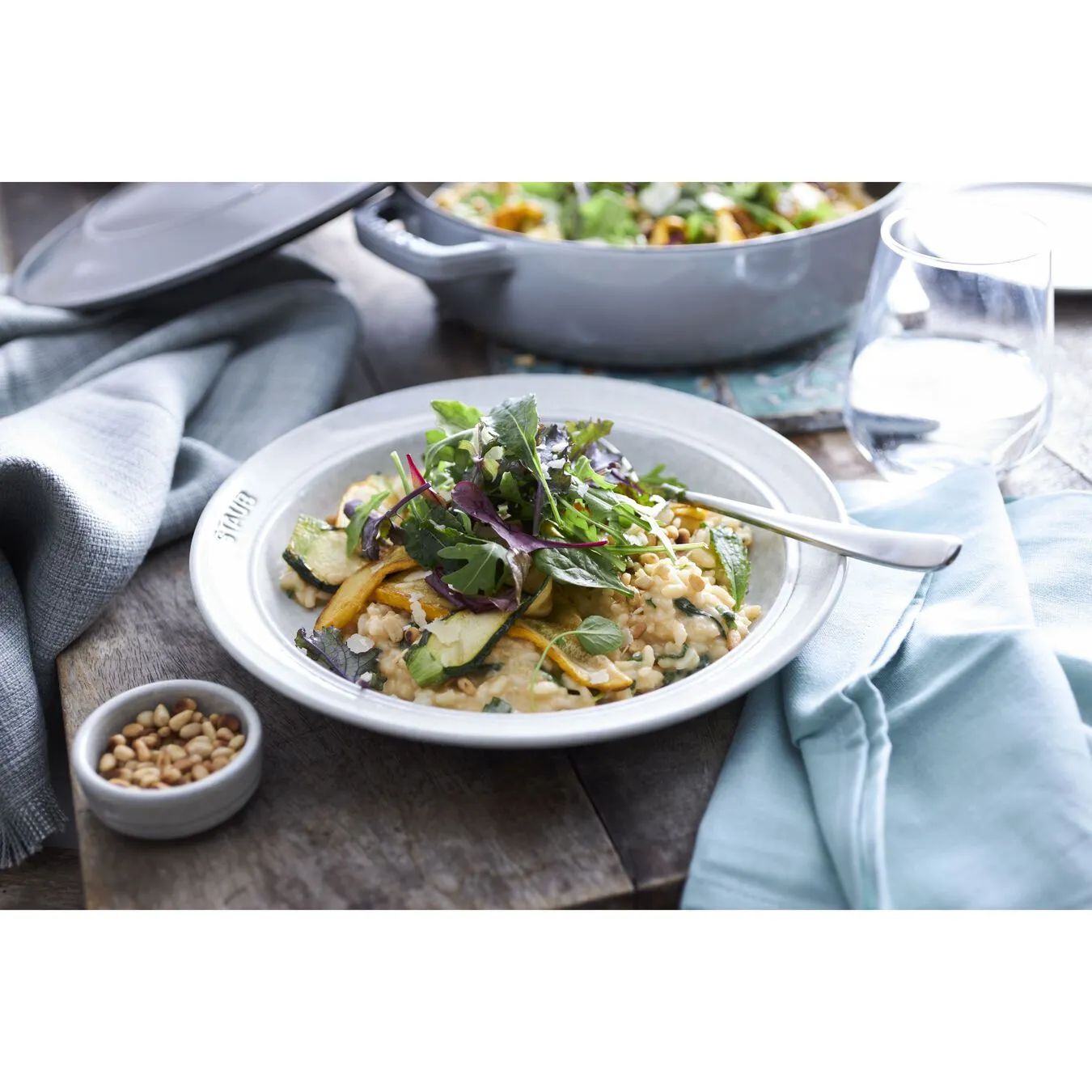 Staub Tallerken 24 Cm, Keramisk, White Truffle - Billede 3