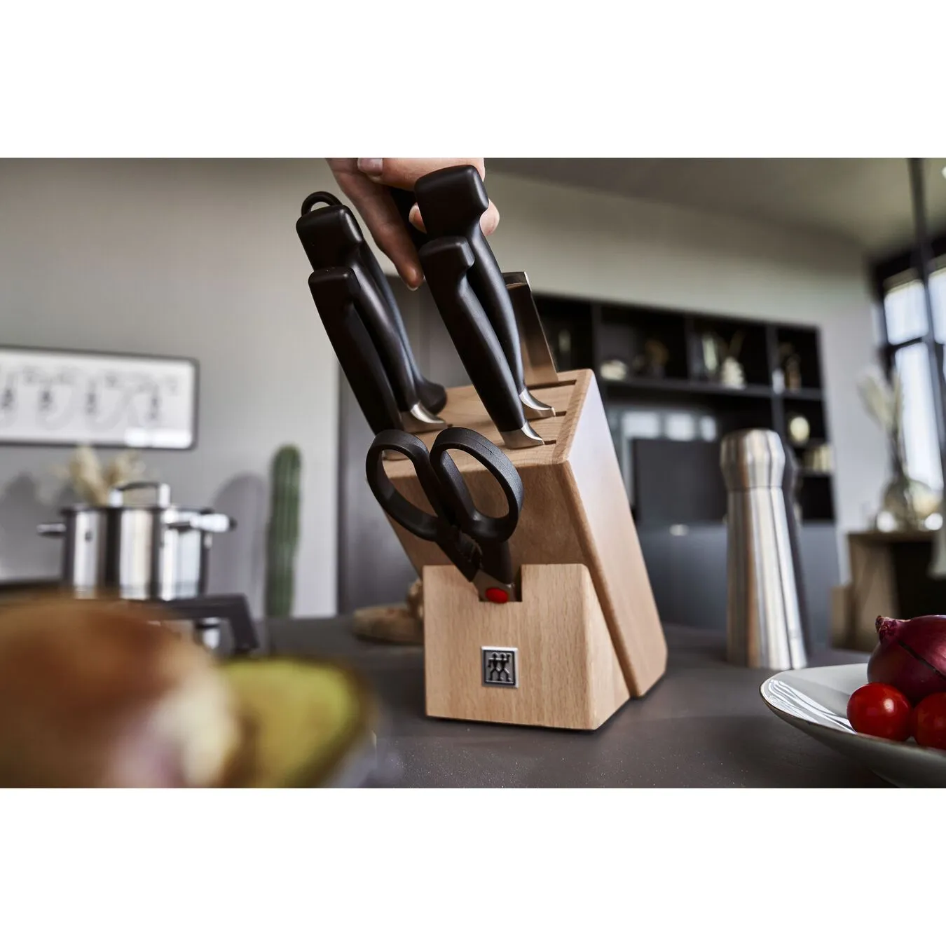 Zwilling Sæt Med Knivblok 8-dele, Natur - Billede 4